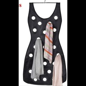 Black Dress Hanging Scarf organizer Like New Quality made